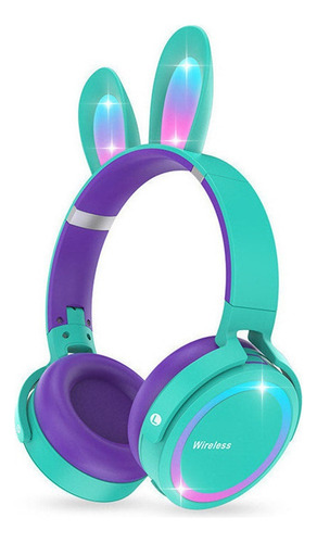 Audífonos Inalámbricos Bluetooth 5.0 C/orejas De Conejo Led