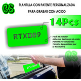 Plantillas Grabado De Patentes En Vidrio Auto Personalizado