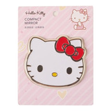 Espejo Portable Figura Hello Kitty Dorado Miniso