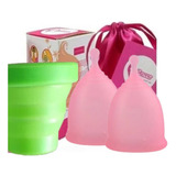 2 Copa Menstrual Aneer Care + Vaso Esterilizador.