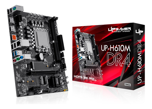 Placa Mãe Upgamer H610m Ddr4 Intel Lga 1700 12ª Geração