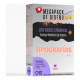 Mega Pack De Diseño 1000 Tipografías Modernas  Vol 2