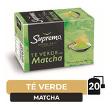 Té Verde Supremo Con Matcha 20 Bolsitas