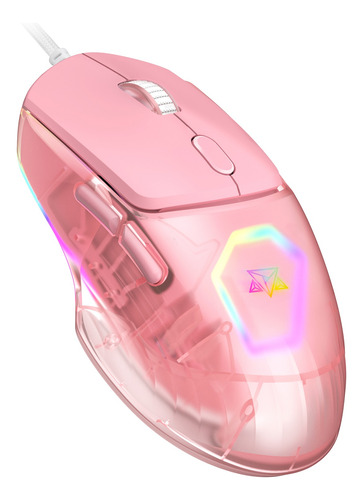 Mouse Gamer Ergonomico Usb Adamantiun Rgb Pegada Ajustável