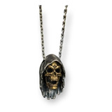 Collar De Calavera Para Hombre En Acero Inoxidable.