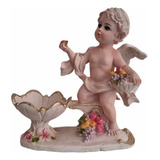 Figura Angelito Con Base, Hermoso Para Decoración 30 Cm