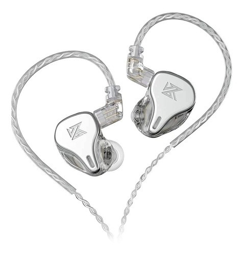Kz Dq6 Auriculares In-ear Dinámicos De Tres Vias Color Silver Sin Microfono