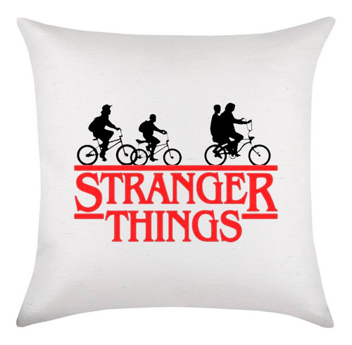 Almofada 30x30 Stranger Things Silhuetas Bicicletas