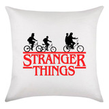 Almofada 30x30 Stranger Things Silhuetas Bicicletas