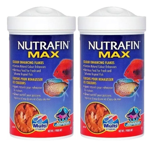 Alimento Peces Tropicales Colors Flakes Nutrafin Max 19g