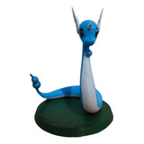 Figura Pokemon Dragonair Impresa 3d Pintada A Mano 16cm