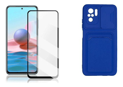 Funda Tpu Cubre Cám + Templado Compatible Con Redmi Note 10