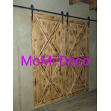 Puerta Granero Doble 120a180x210 Kit Premiun 