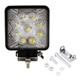 Luces Foco Led Neblinero 27w  9 Led 4x4 Auto Camión Cuadrado