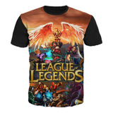  Camiseta League Of Legends Video Gamer Adulto Niño Algodón