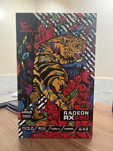 Placa De Vídeo Rx 550 Radeon 4gb Ddr5