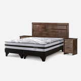 Cama Europea Driven King 180 X 200 Cm Con Muebles Dolce