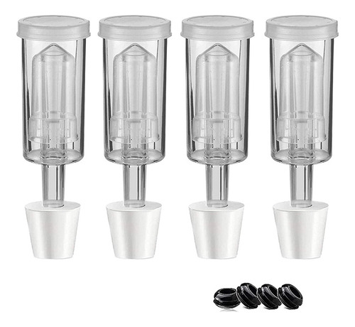 Kit De Tapas De Fermentación Airlock Con 6 Tapones, Cerradur