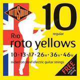 Corda Para Guitarra Rotosound Roto Yellows R10 010/046