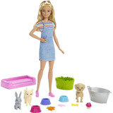 Barbie Juego De Muñecas Y Accesorios Con Muñeca, 3 Animal.