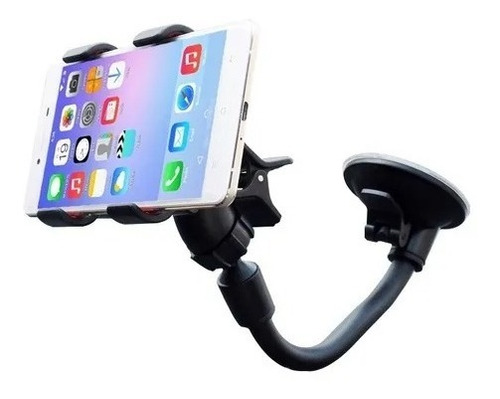 Soporte Auto Brazo Largo Celular Gps Flexible Doble Pinza