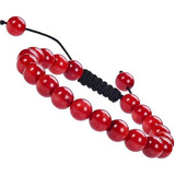 Cuentas Masivas Manos Del Tíbet Tibetano Mala Coral Bead Muñ