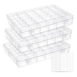 Uoony Paquete De 3 Cajas Organizadoras De Plástico De 36 Re