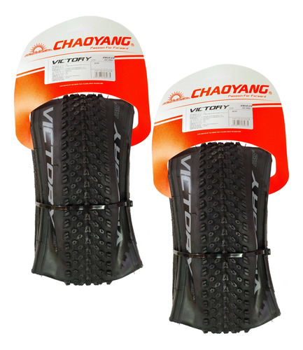 Par De Pneu Mtb Chaoyang Victory Aro 29 X 2.20 Kevlar Preto