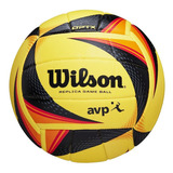 Pelota Voley Beach Wilson Avp Replica Optx Playa Color Amarillo/negro