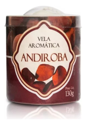 Vela Aromatica Decorativa Perfumada Pequena 130g De Andiroba