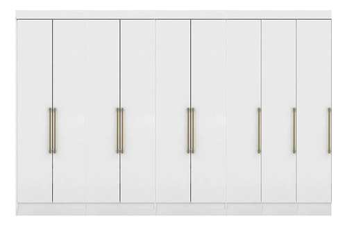 Guarda-roupa De Casal Com 7 Portas Canto Closet Modulado 