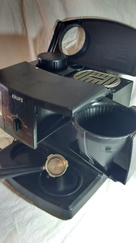Cafetera Krups Xp1500 Espresso Machine  Combo 10 Tazas Negro