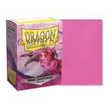 Protectores Dragon Shield Estandar Matte Rosa Diamante 100u