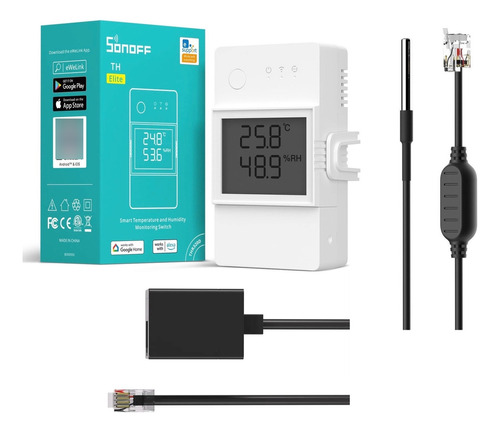 Sonoff Th Elite R3 Sensor Wts01 Temperatura Sumergible + 5m