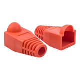 Atlanticswire Capuchon Rj45 6mm Naranjo 100 Unidades