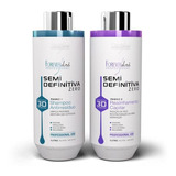 Kit Escova Progressiva 3d Forever Liss Profissional 2x 1l