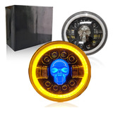 1 Faro Led Redondo 7 Pulgadas Luz Lupa Anti Niebla Jeep Moto