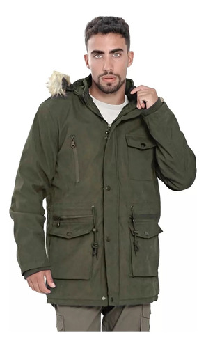 Parka - Campera Hombre Gabardina Forrada Authentic Apparel