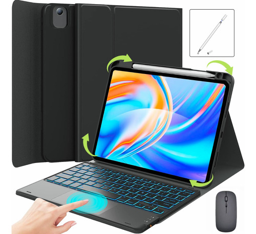 Funda  Con Teclado +mouse + Lapiz Para iPad 10.2 9ª 8ª 7ª 