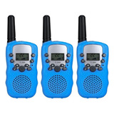 . Set Infantil 3 Radios Walkie Talkie Con Alcance De 6 Km