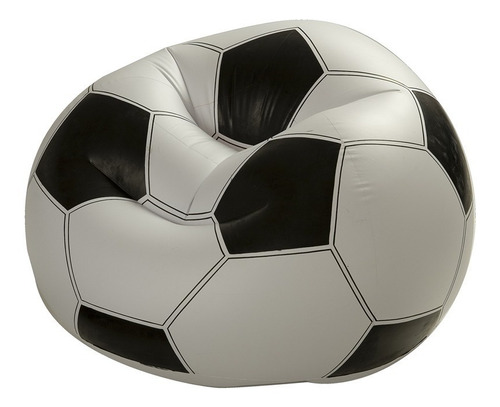 Sillón Puff Inflable Balon De Futbol Intex