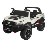 Camioneta A Bateria Toyota Hilux Gazoo Racing Gr Color Blanco