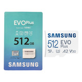 Cartão 512gb Samsung Evo Plus Micro Sd + Adaptador 