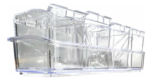 Set 4 Cajas De Condimentos Transparente Inc Cucharitas
