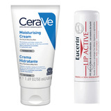 Kit Bolso Eucerin Protector Labial + Cerave Crema Hidratante