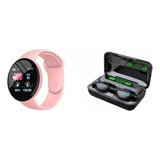 Combo Reloj Inteligente Smartwatch D18 + Auriculares