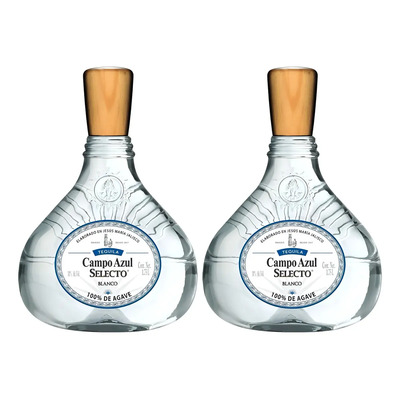 Duo Pack Tequila Campo Azul Selecto Blanco 1750 Ml