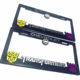 Par (2) Portaplacas Chevrolet Transformers