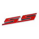 Emblema Ss Para Camaro - Rojo Con Cromado