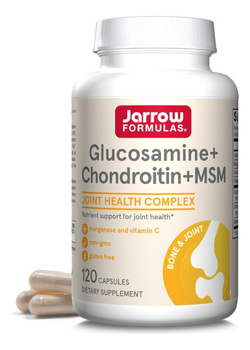 Jarrow Formulas | Glucosamine Chondroitin Msm  | 120 Caps